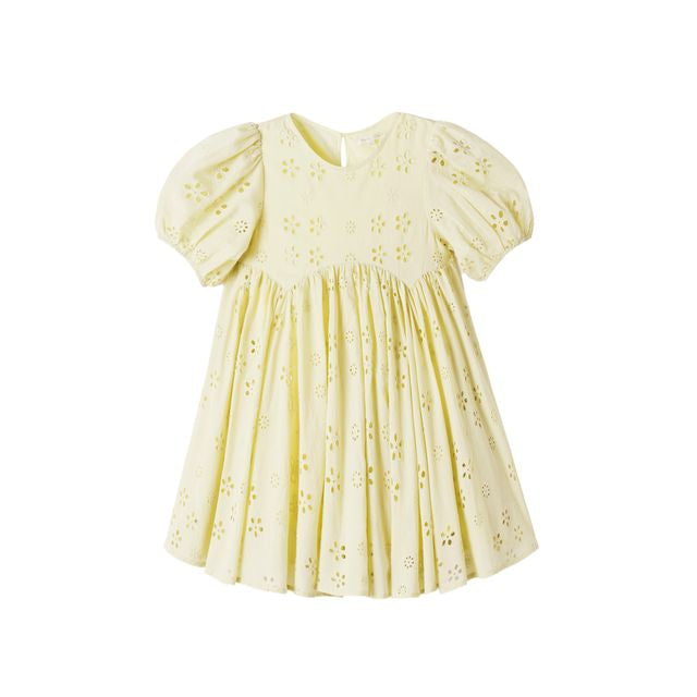 Rylee & Cru Rose Dress in Citron
