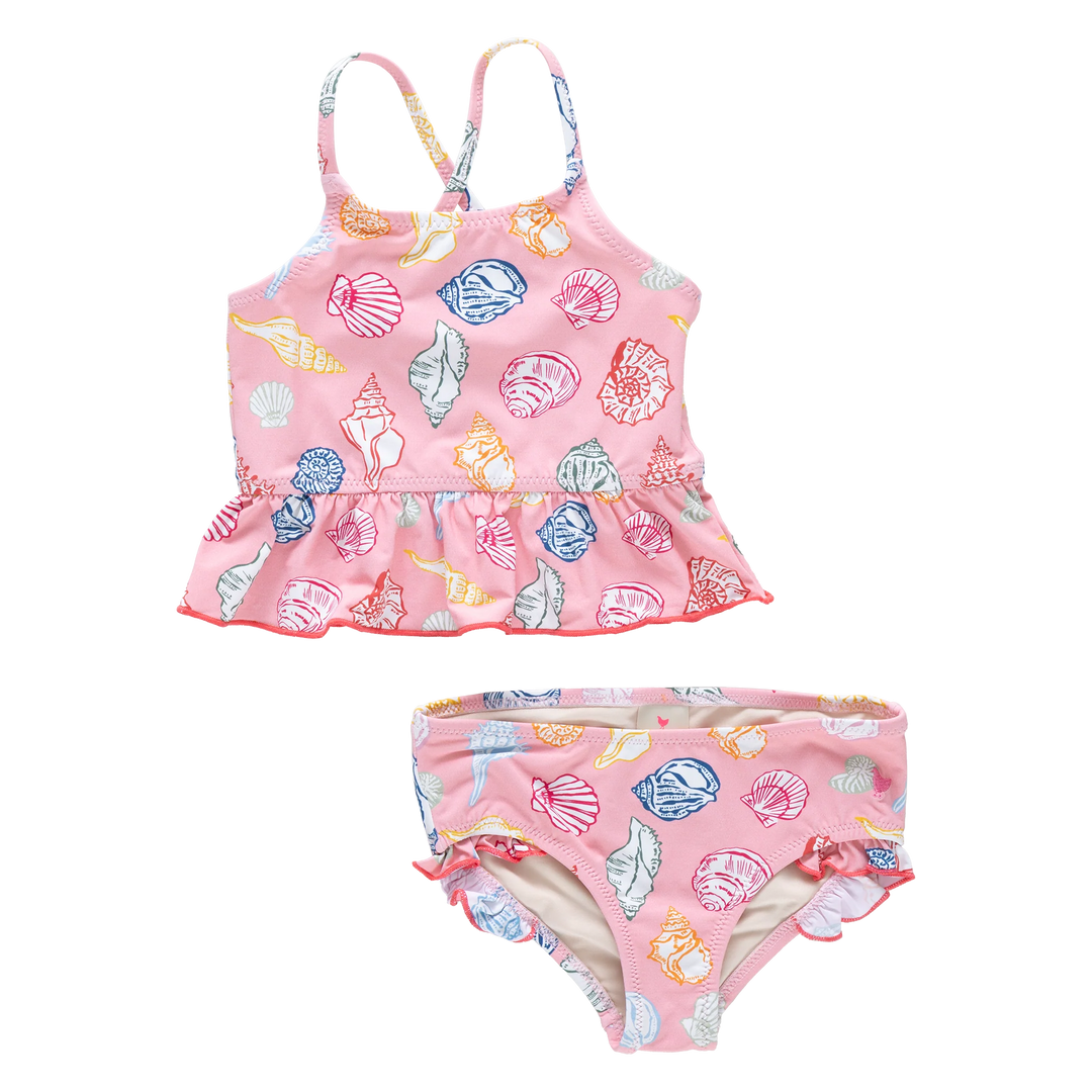 Pink Chicken Palmer Tankini in Pink Shells (size 7-8)