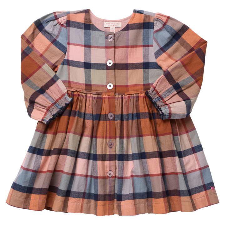 Mae Dress in Hayride Plaid (size 3-6)