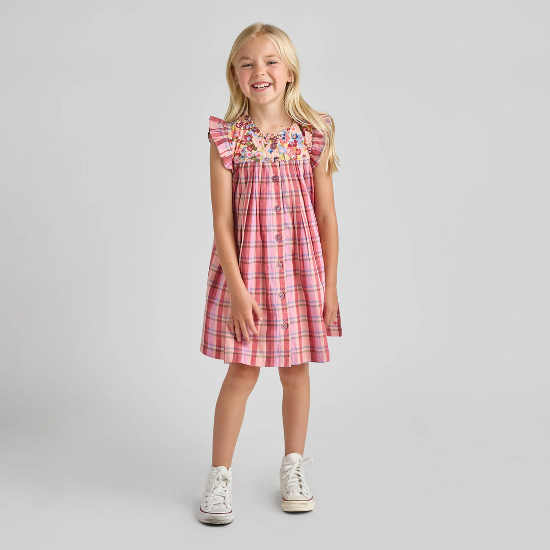 pink chicken tartan dress Pink Chicken girls ruby dress