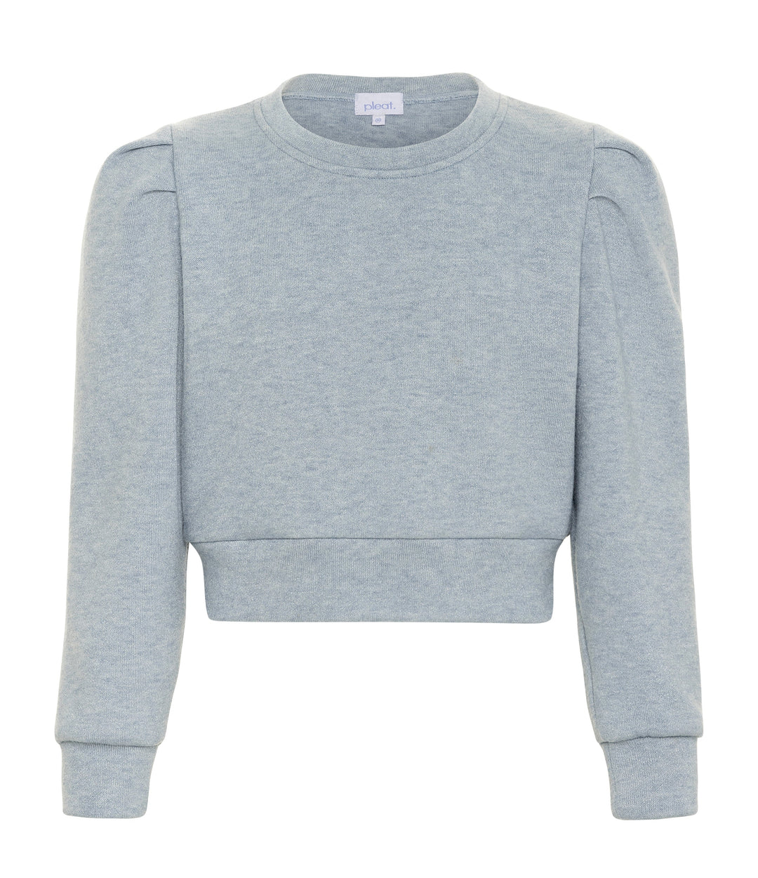 Pleat Peyton Sweater in Light Blue