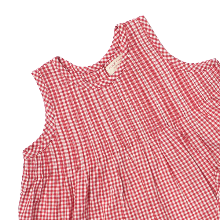 Pink Chicken Jaipur Two Piece Set in Red Gingham
