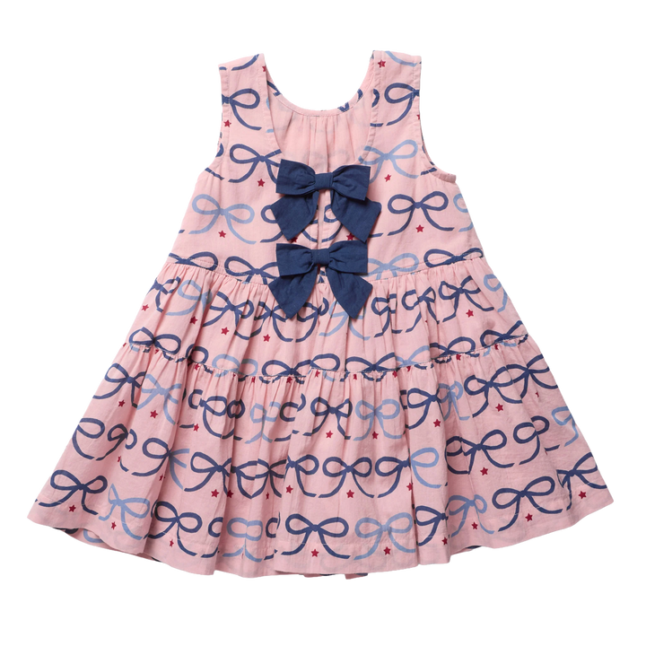 Pink Chicken Eloise Dress in Pink Bows (size 2-6)
