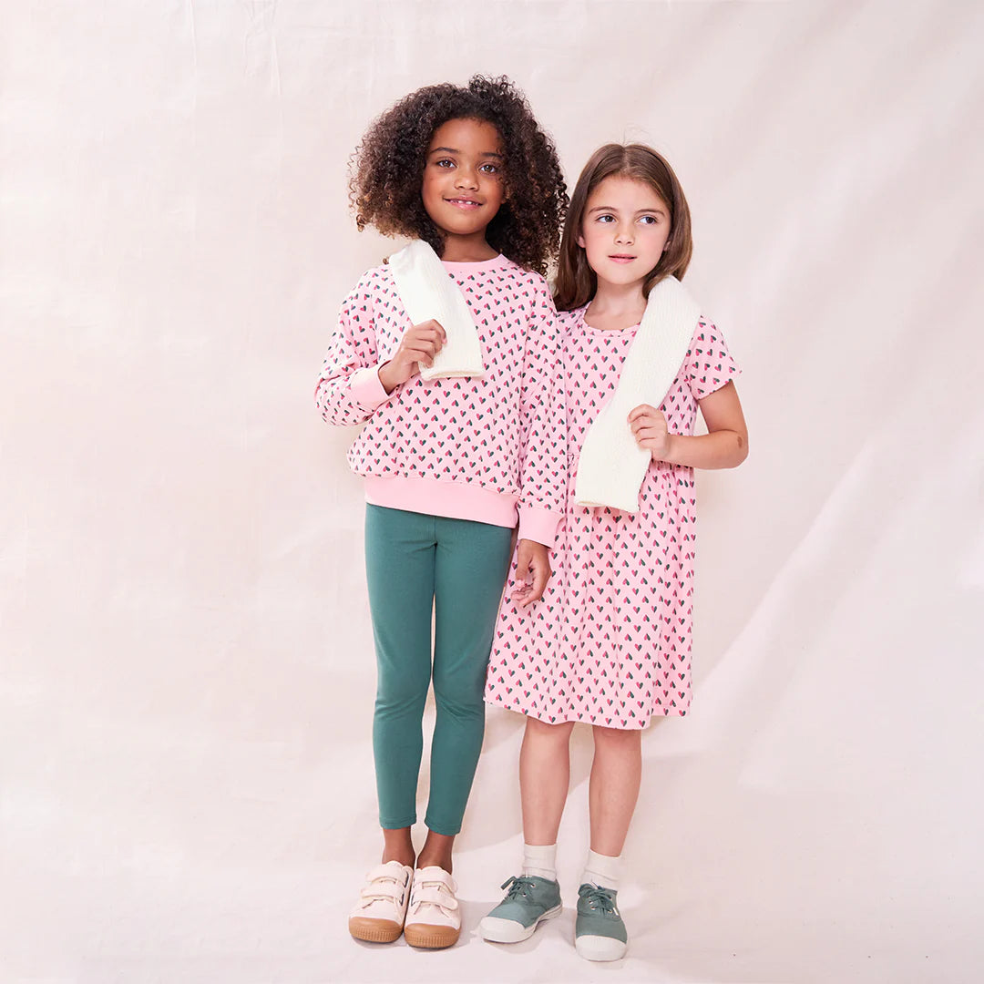 Pink Chicken Cartwheel Legging in Pine