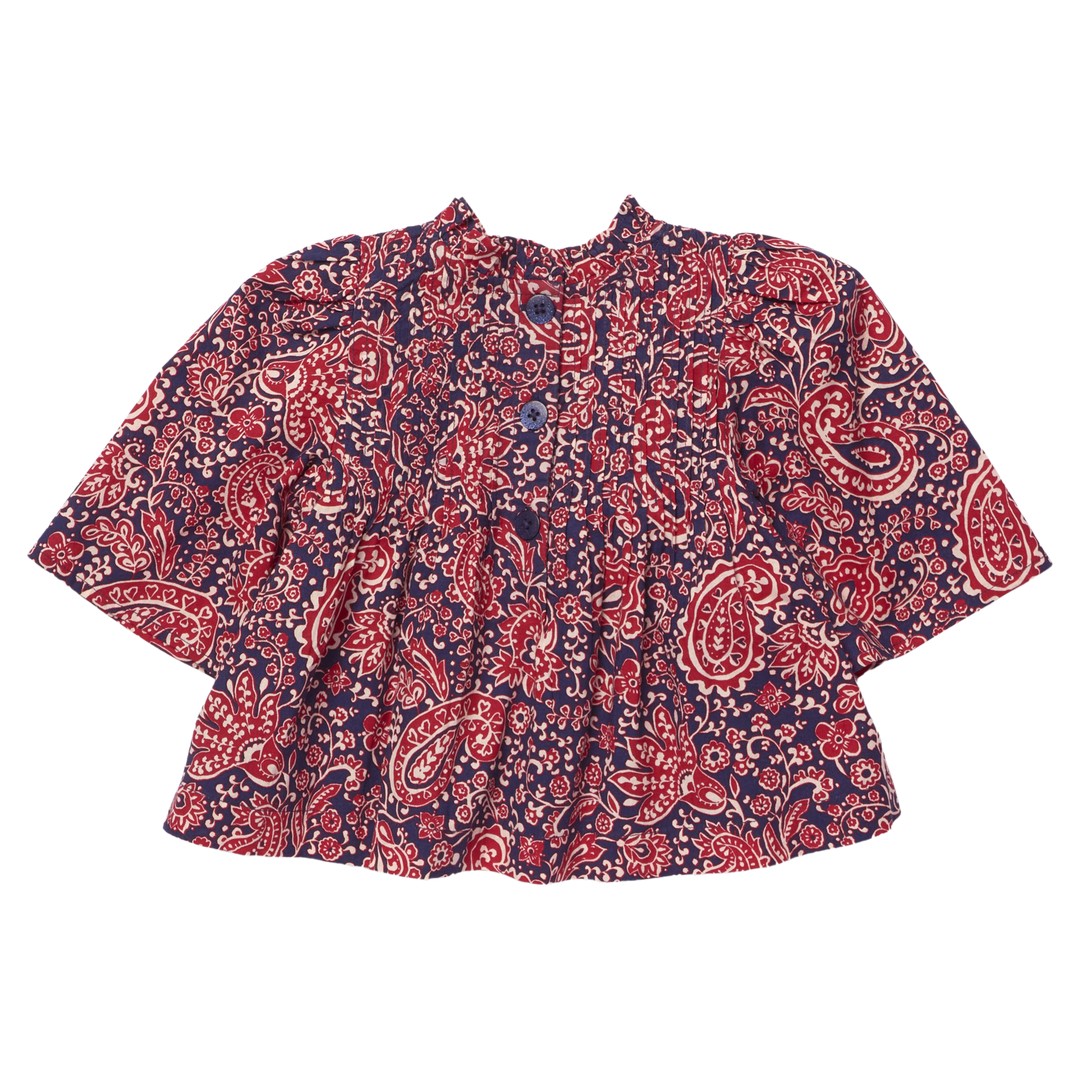 Pink Chicken Jaipur Top in Paisley Vines (size 4-6)