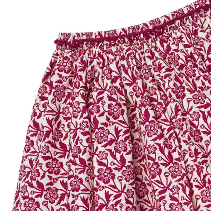 Gianna Skirt in Burgundy Climbing Floral (size 7-10)