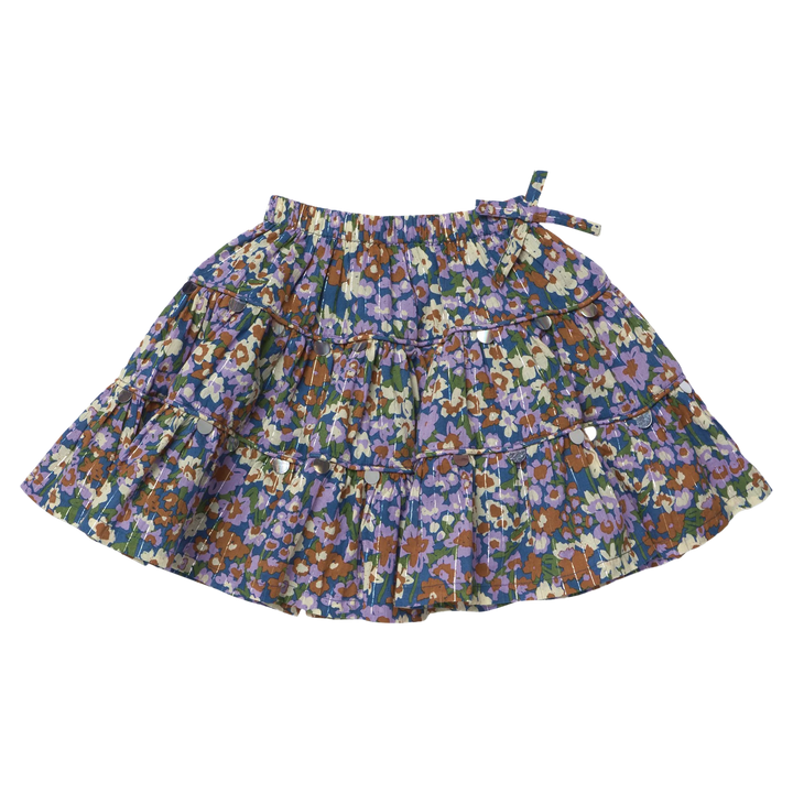 Allie Skirt in True Blue Sketched Floral (size 4-6)