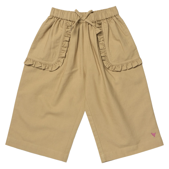 Bailey Ruffle Pant in Khaki (size 7-10)