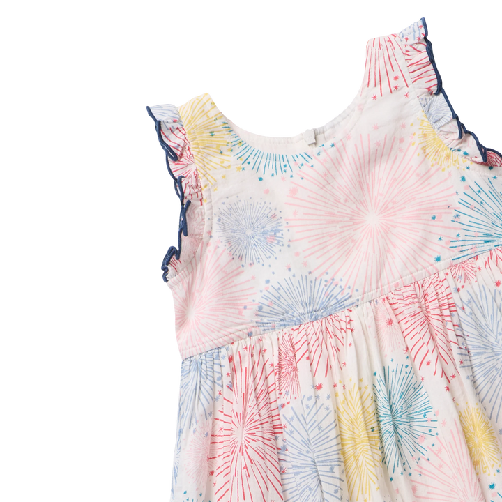 Pink Chicken Kelsey Dress in Fireworks (size 7-10)