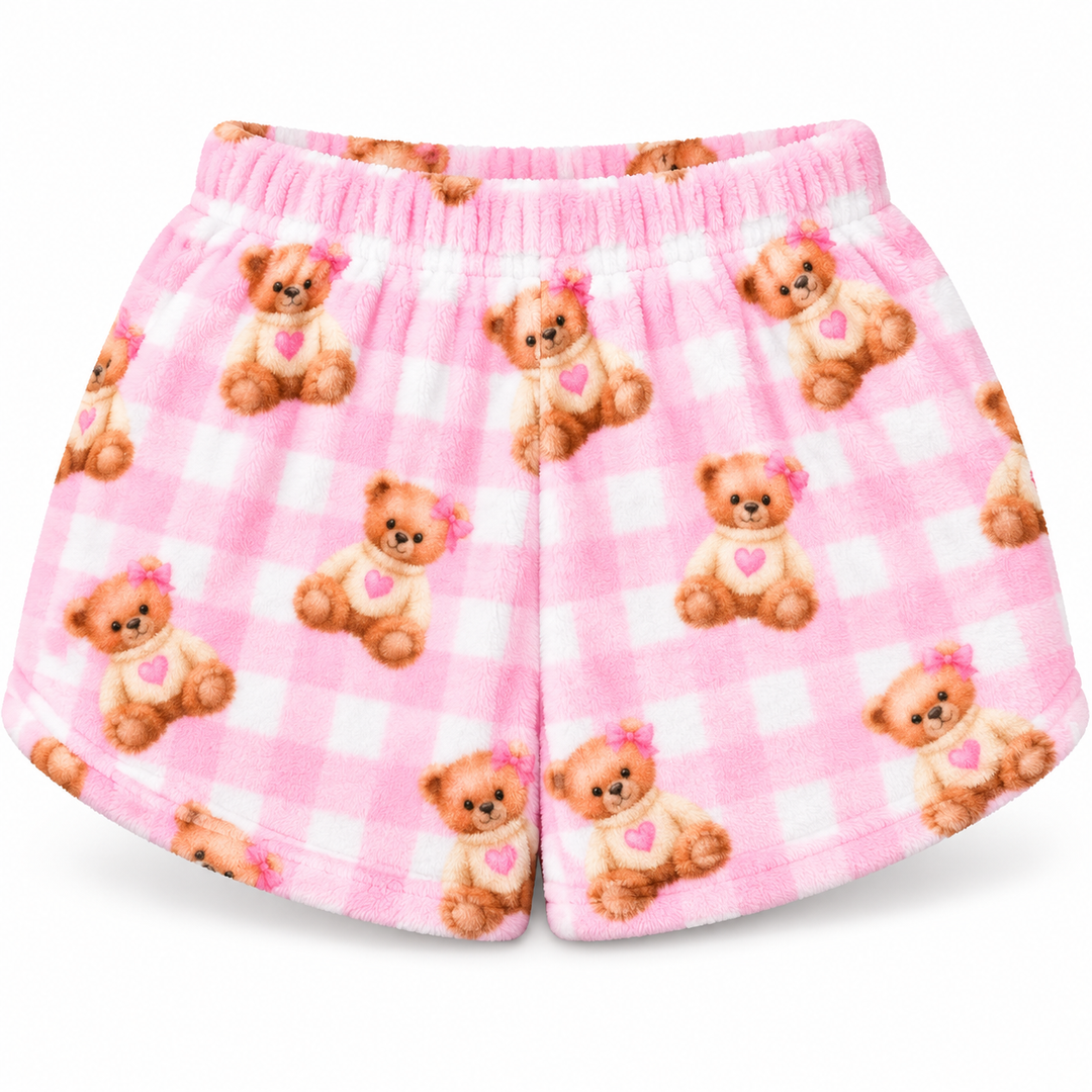 Beary Coquette Plush Shorts