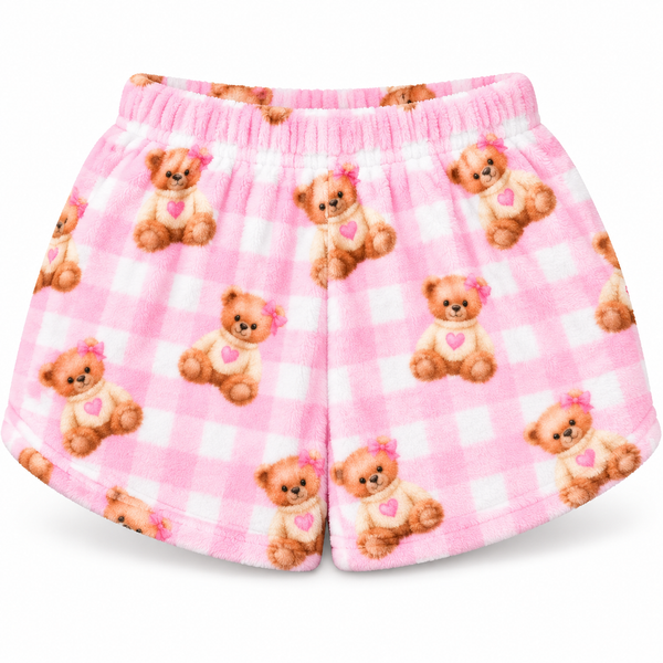 Beary Coquette Plush Shorts