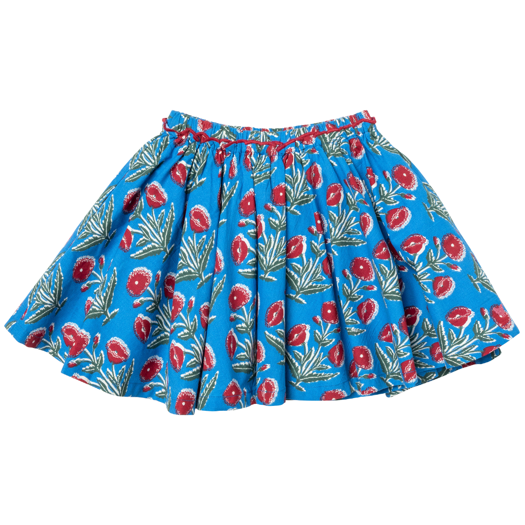 Pink Chicken Gianna Skirt in Blue Dandelion (sizes 4-6)