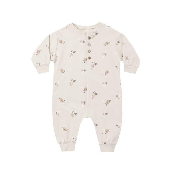 Relaxed Fleece Jumpsuit in Space