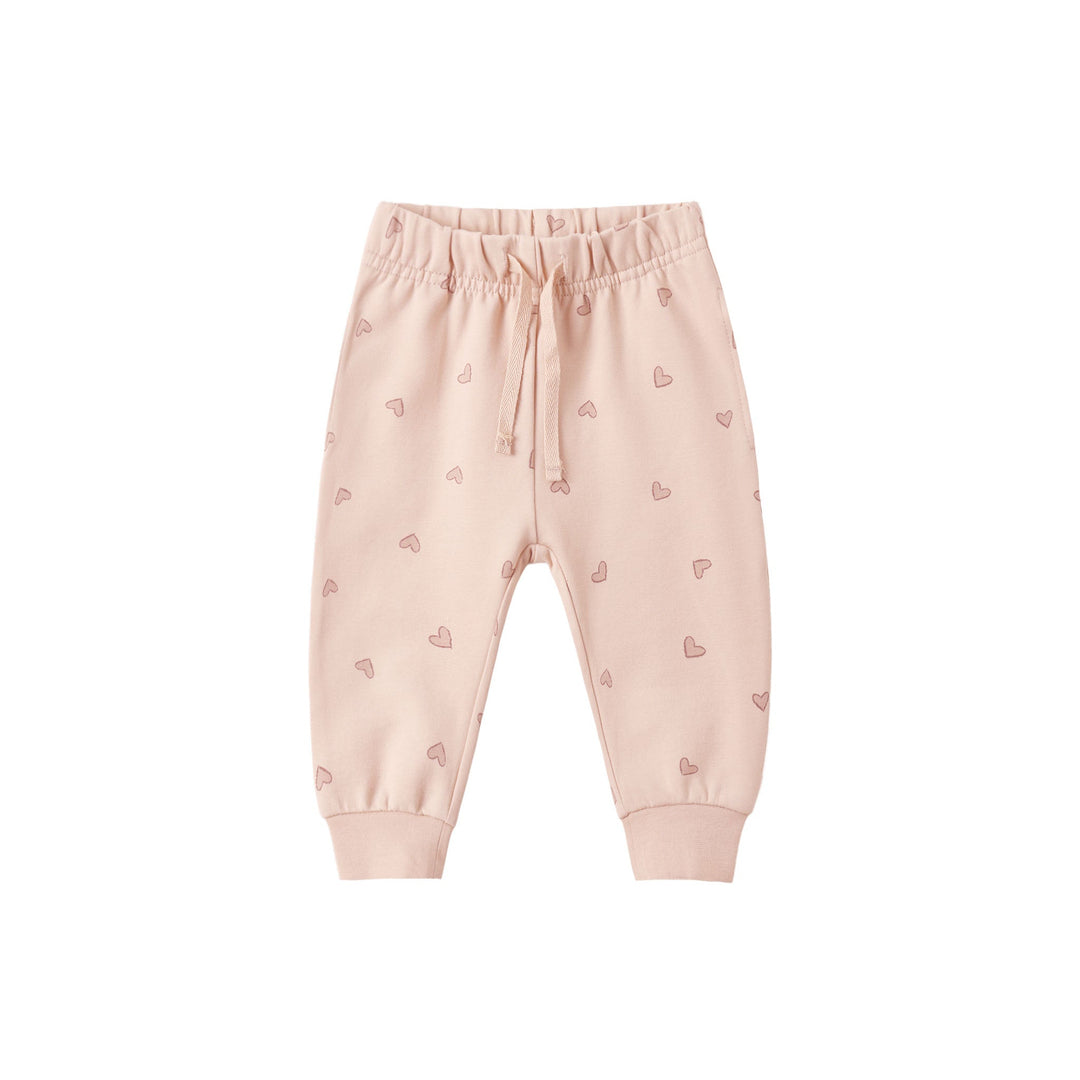 Quincy Mae Relaxed Sweatpant with Hearts