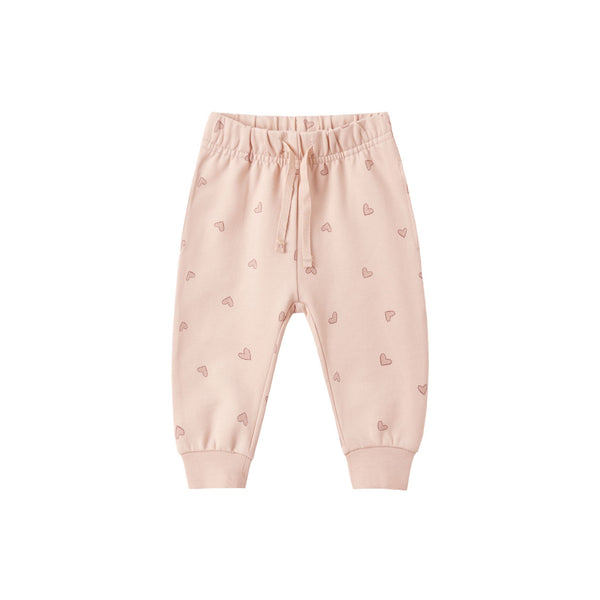 Quincy Mae Relaxed Sweatpant with Hearts