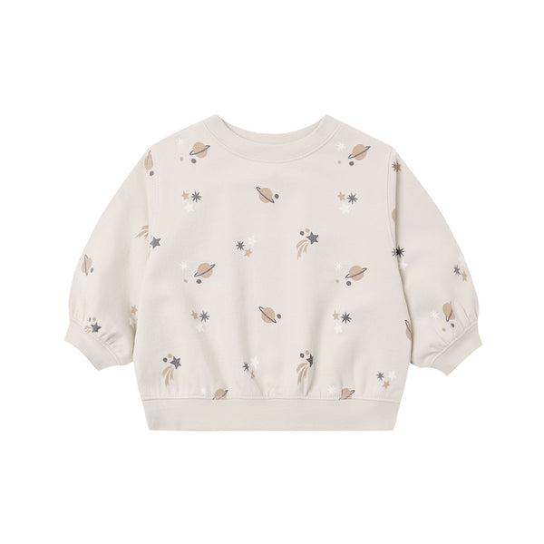 Oversized Crew Sweatshirt in Space