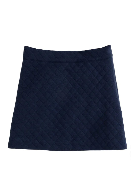 Bisby Quilted Mini Skirt in Navy