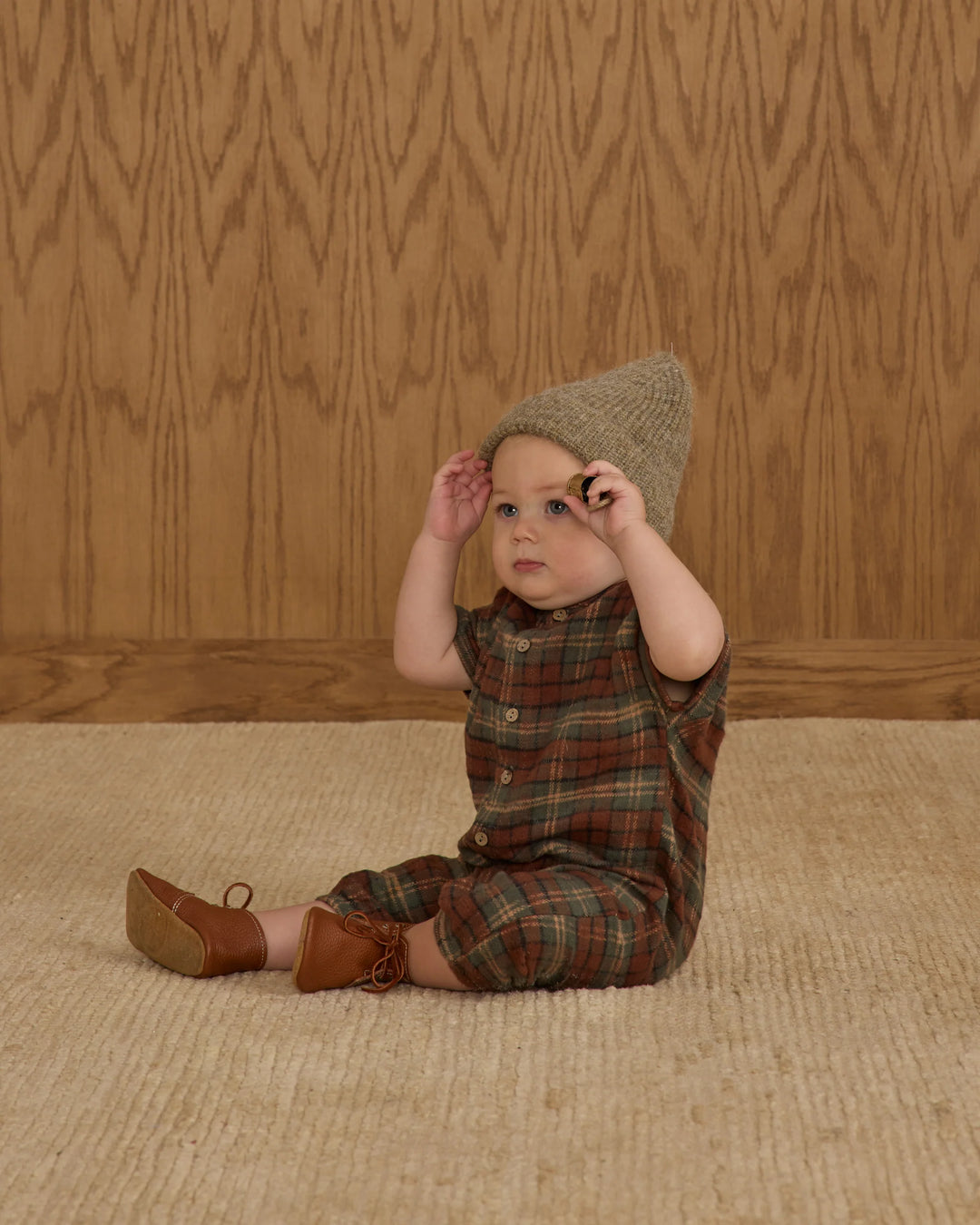 Rylee & Cru Boxy Hayes Jumpsuit in Holiday Plaid