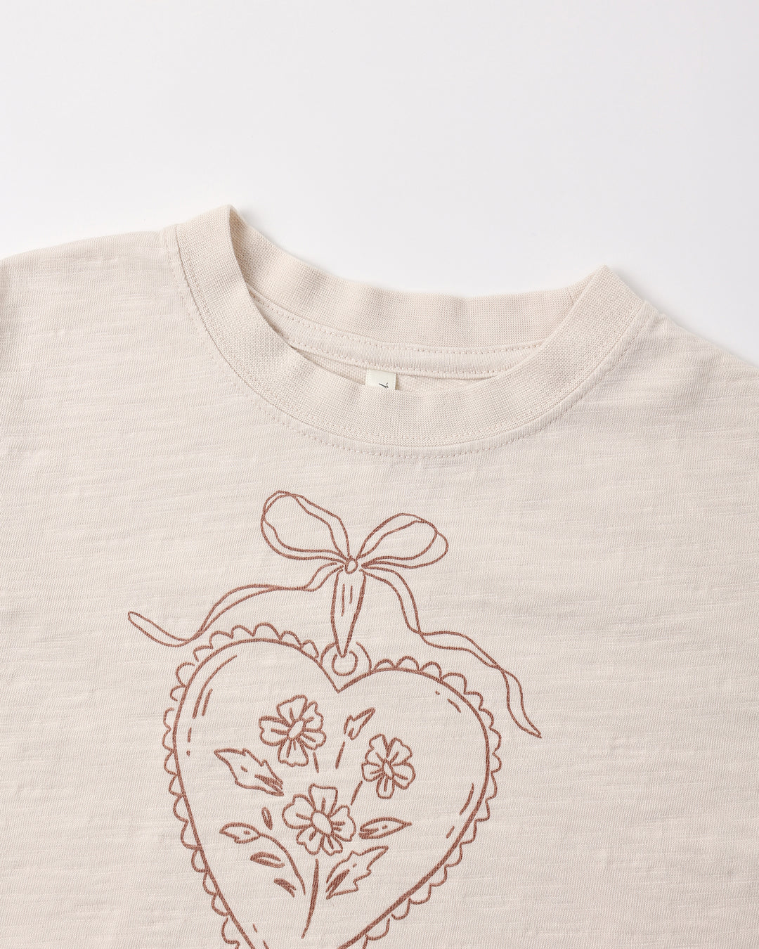 Rylee &amp; Cru Boxy Tee Heart with Locket