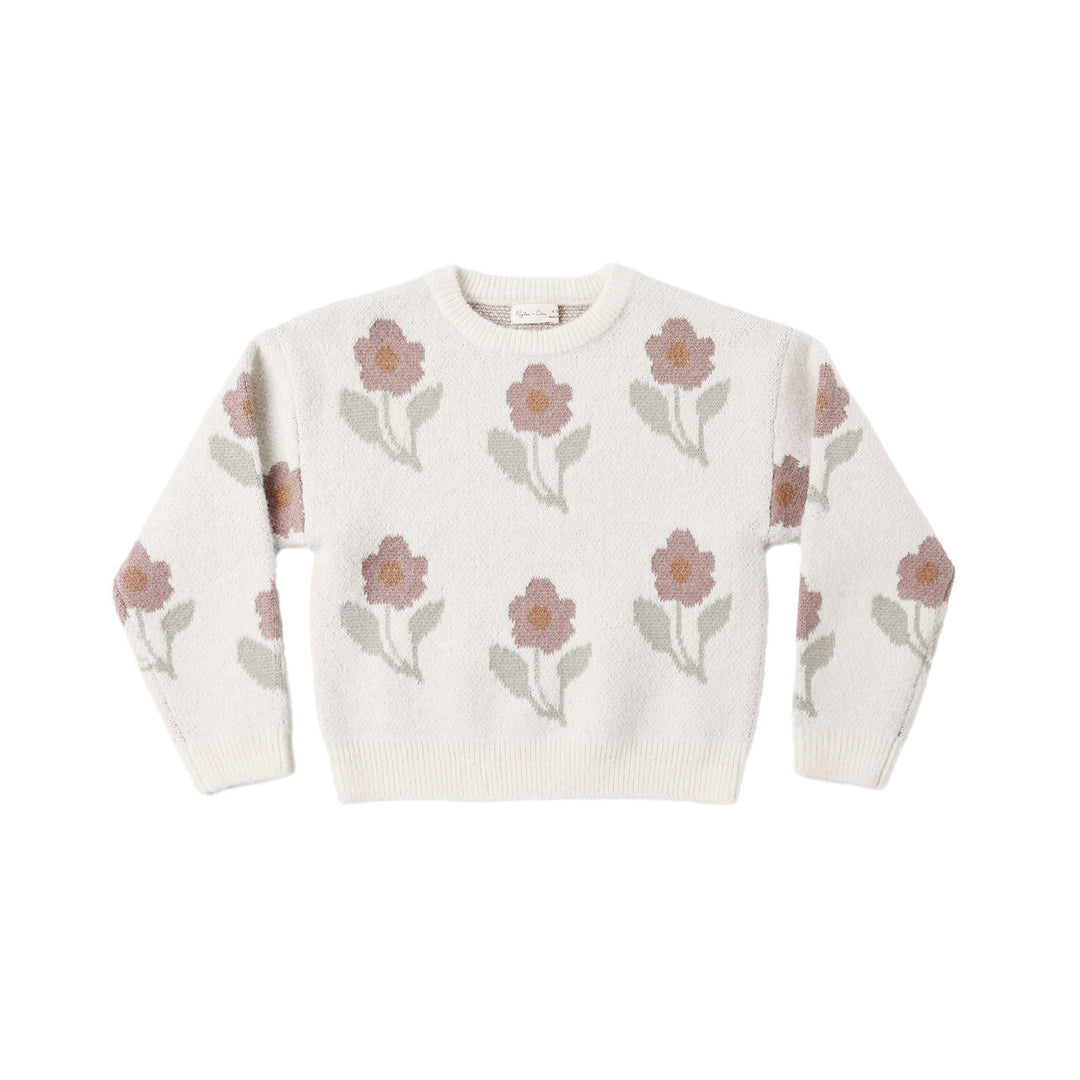 Rylee &amp; Cru Aspen Sweater in Ivory Flower