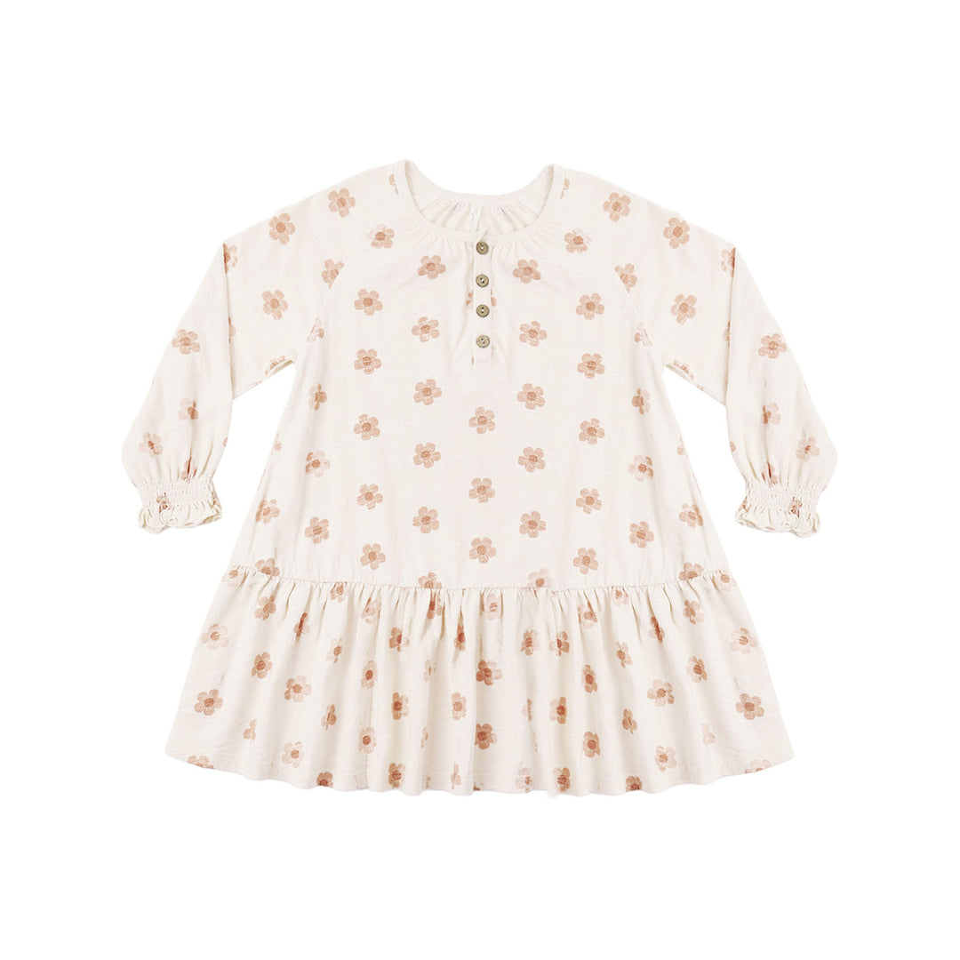 Swing Dress with Pink Daisies