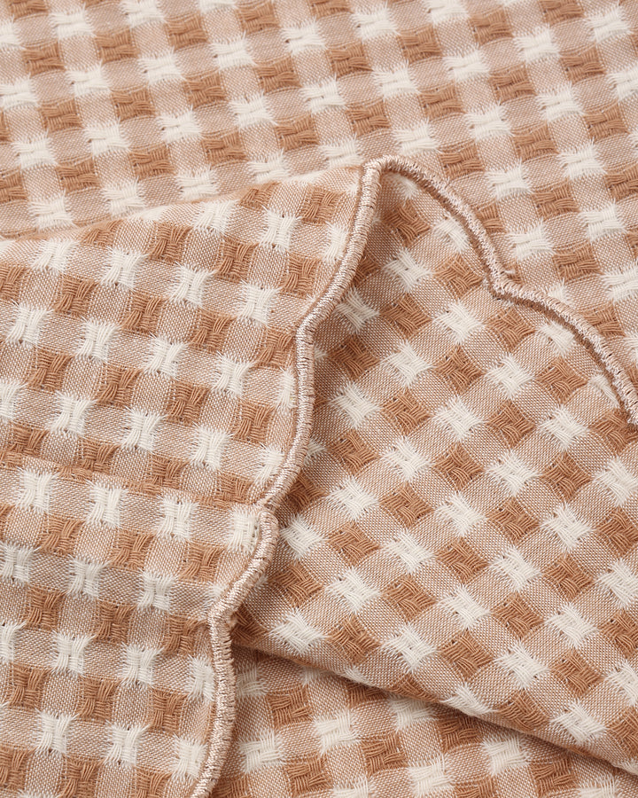 Rylee &amp; Cru Wide Leg Pant in Fawn Gingham