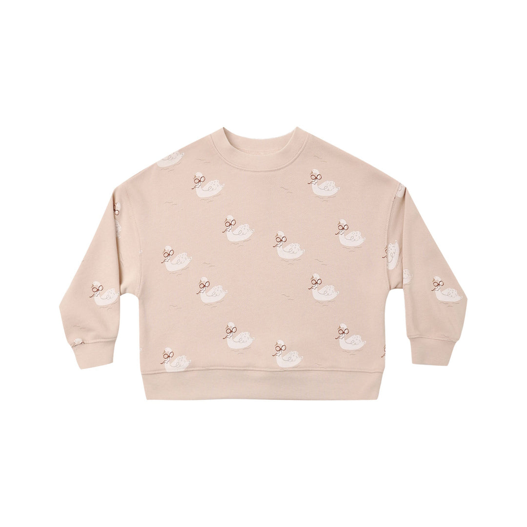 Boxy Pullover in Swan