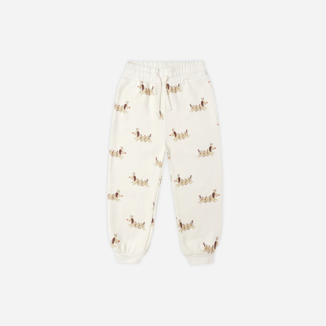 Rylee & Cru Jogger Sweatpant in Christmas Dogs