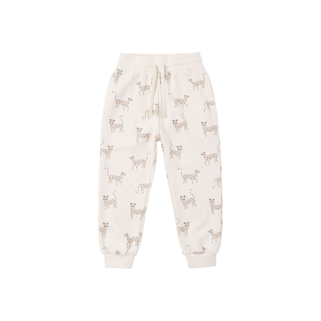 Jogger Sweatpants with Leopards