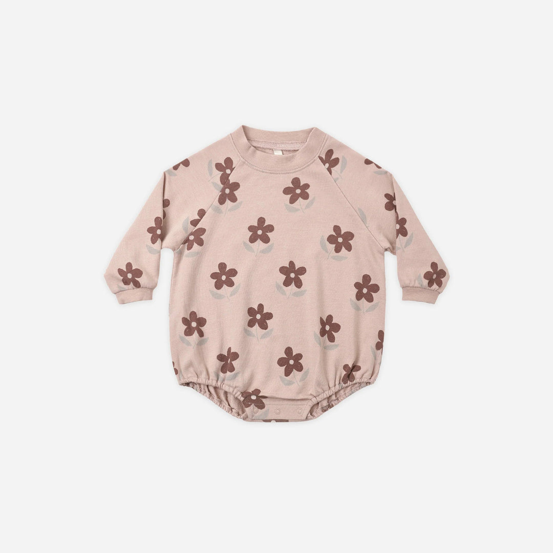 Crew Neck Romper in Daisy