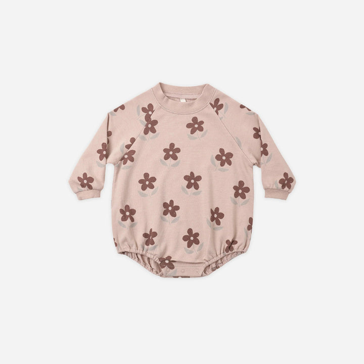 Crew Neck Romper in Daisy