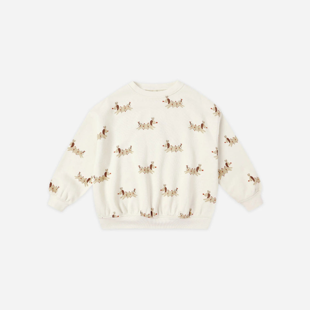 Rylee & Cru Relaxed Sweatshirt in Christmas Dogs