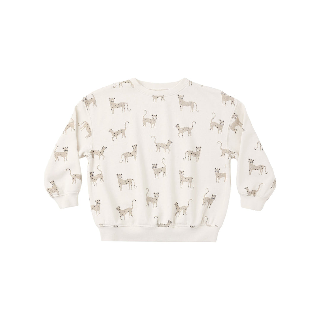 Relaxed Sweatshirt with Leopards