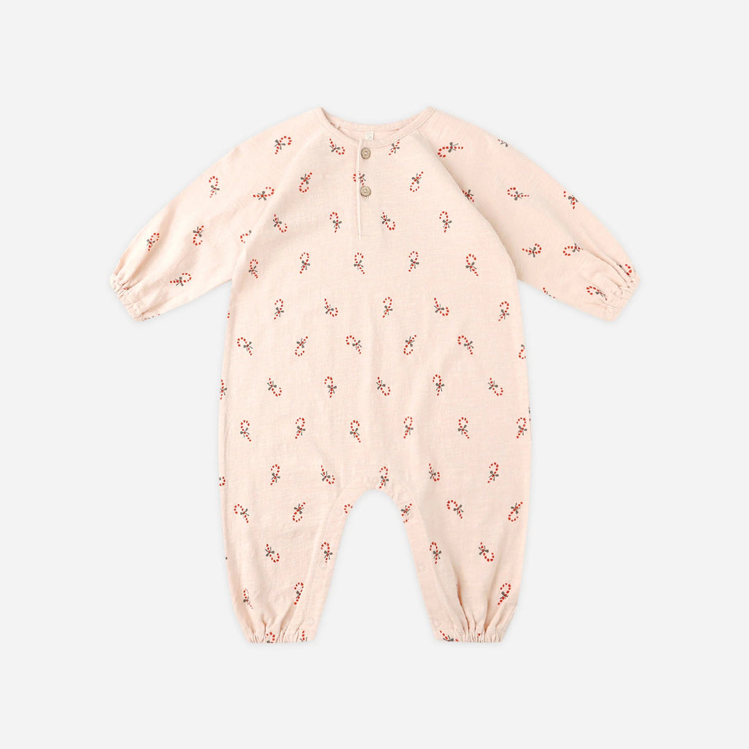Rylee & Cru Henley Jumpsuit in Candy Cane