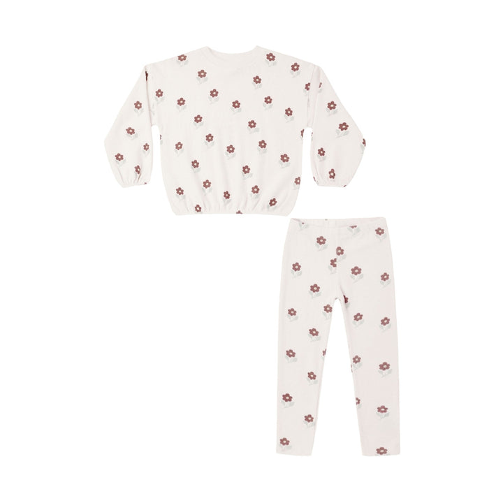 Rylee &amp; Cru Spongey Knit Set in Petal Daisy