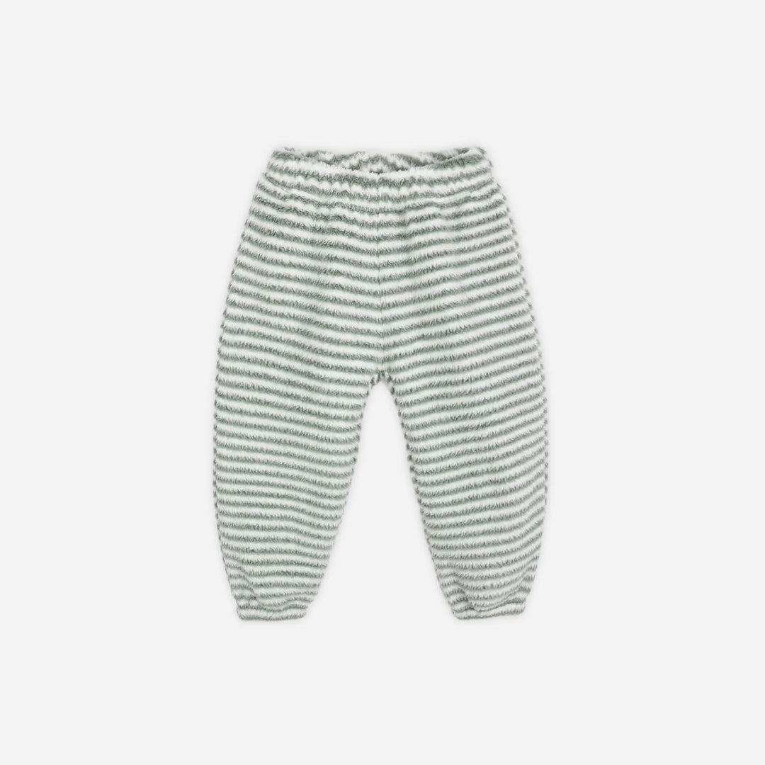 Rylee & Cru Relaxed Sweatpant in Evergreen Stripe