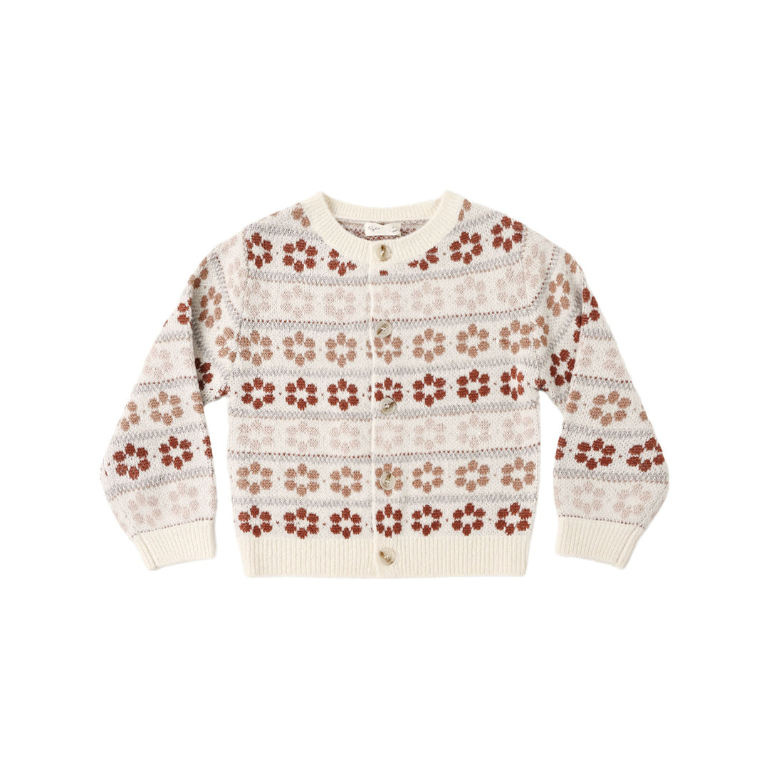 Cheyenne Cardigan in Flower Fair Isle