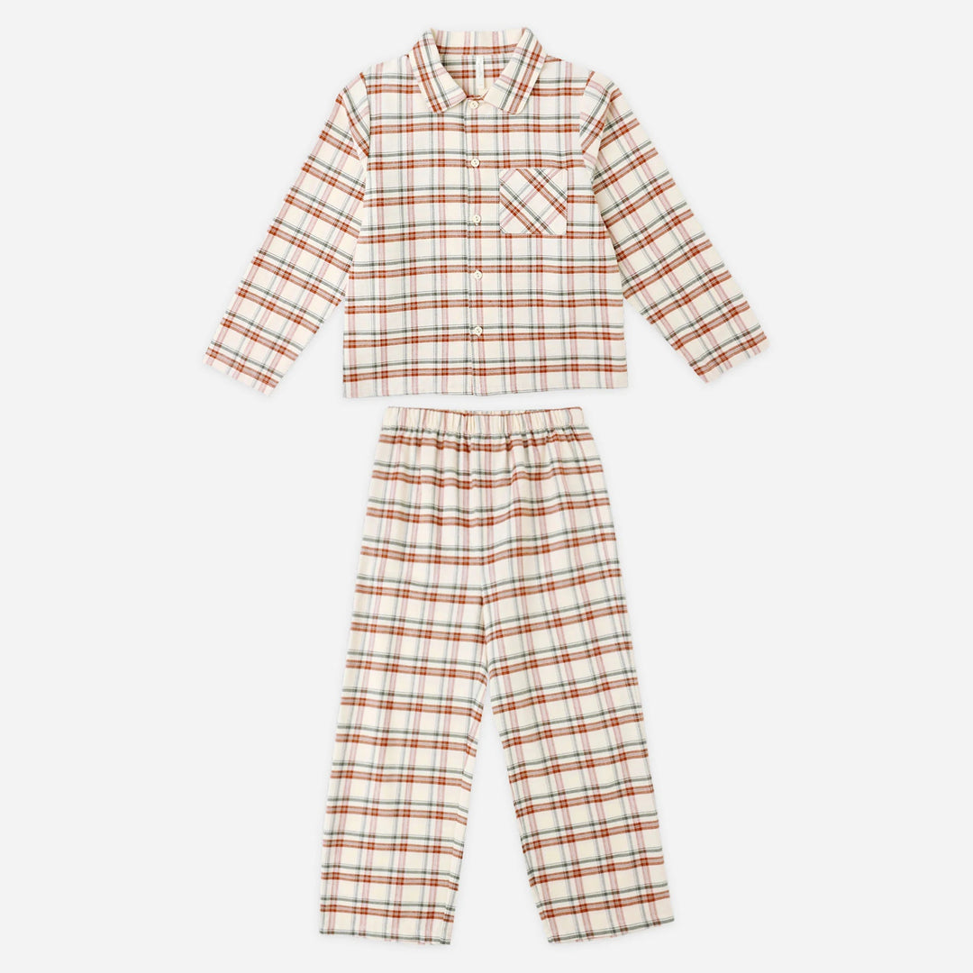 Rylee & Cru Holiday Plaid Flannel Pajama Set