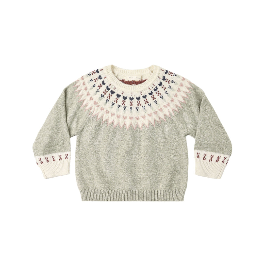 Rylee &amp; Cru Fair Isle Sweater in Sage