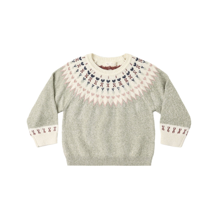 Rylee &amp; Cru Fair Isle Sweater in Sage