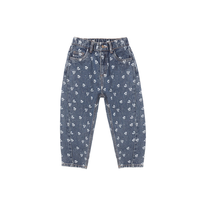 Rylee &amp; Cru Barrel Pant in Heart Ditsy