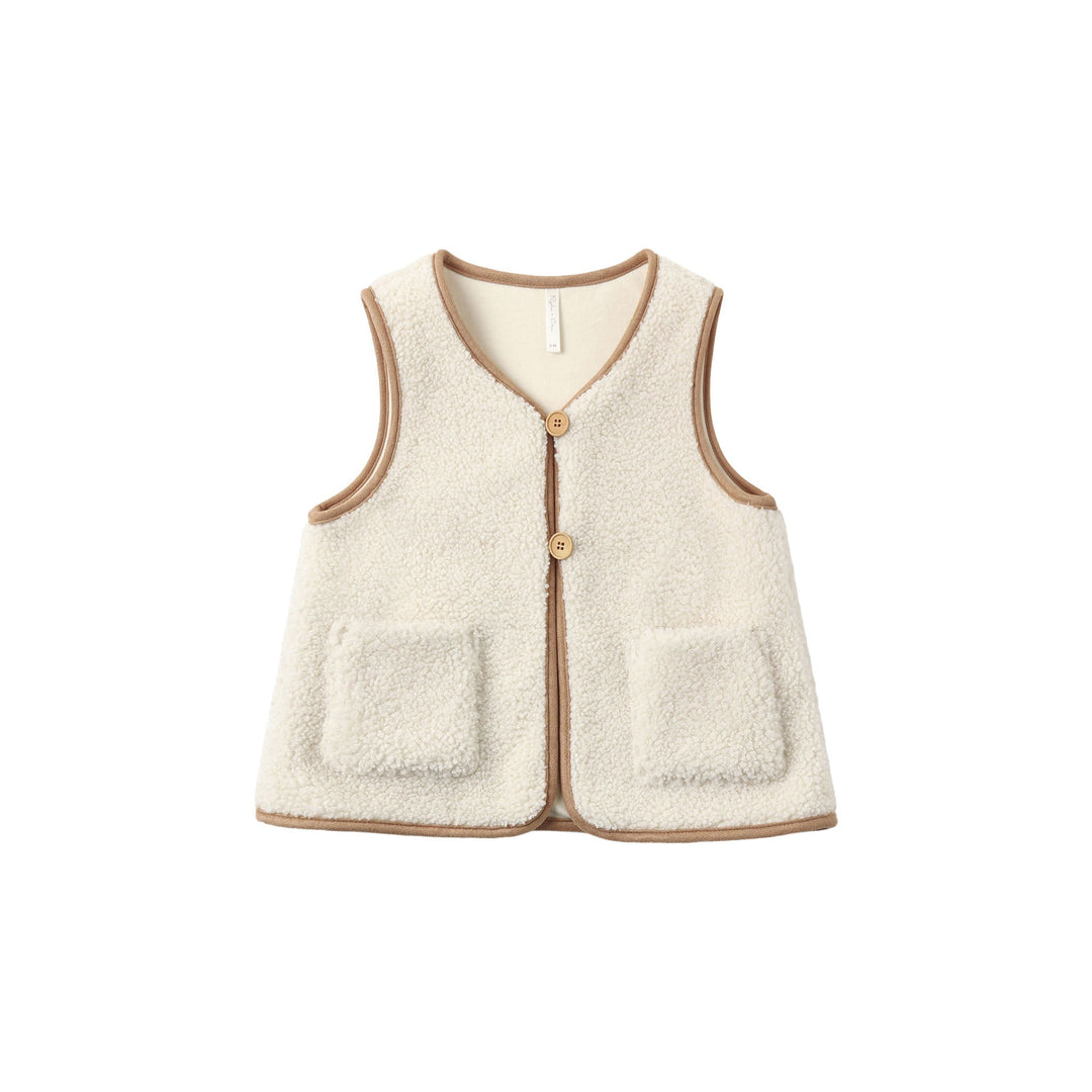Rylee &amp; Cru Sherpa Vest in Natural