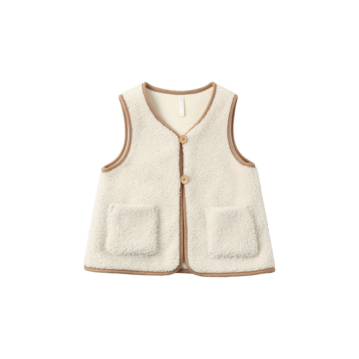 Rylee &amp; Cru Sherpa Vest in Natural