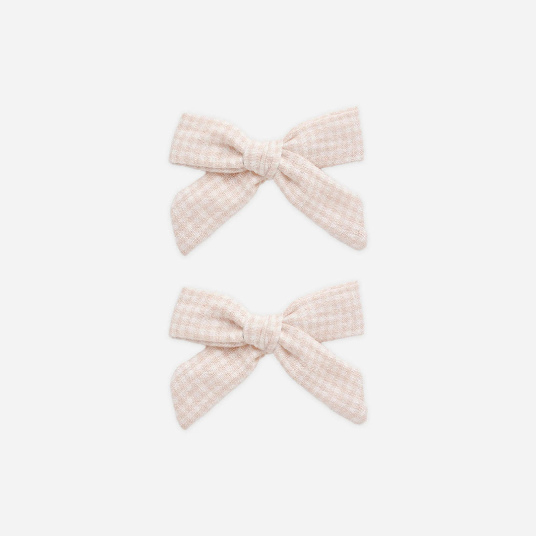 Rylee & Cru Bow Set in Petal Gingham