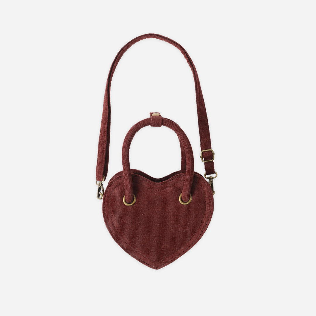 Rylee & Cru Burgundy Heart Purse