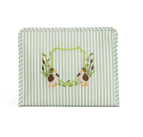 Roadie Large Zip Pouch – Pimlico Duck Sage