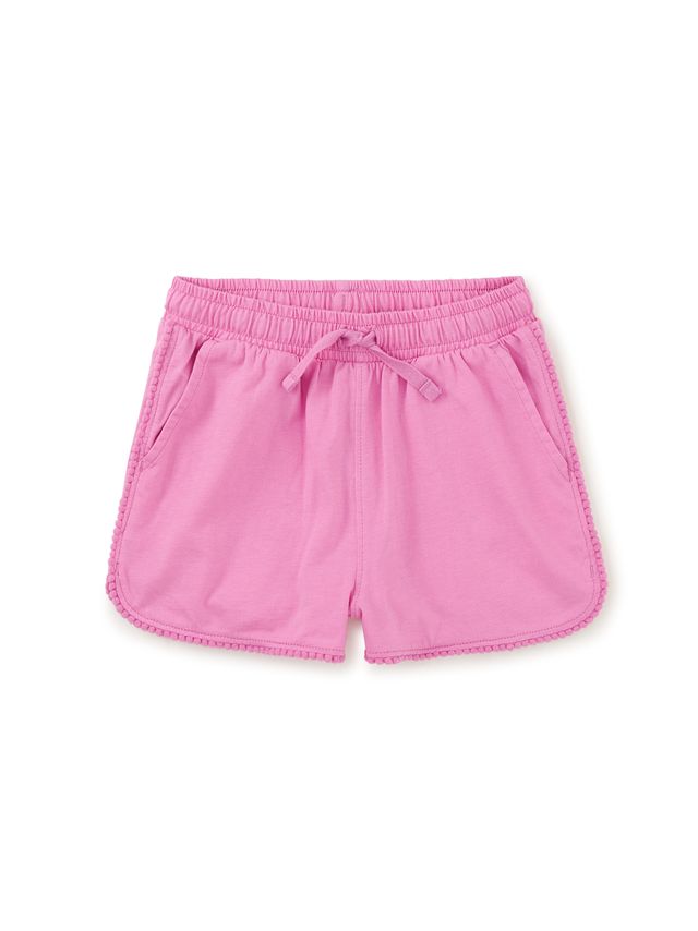 Tea Collection Pom Pom Shorts in Perennial Pink
