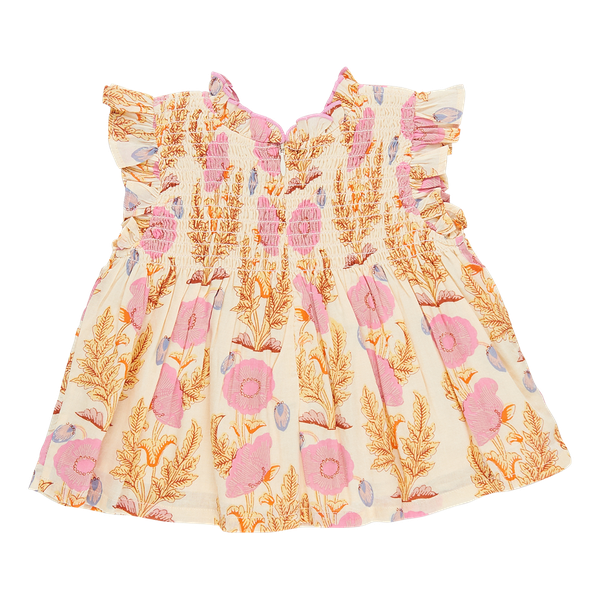Pink Chicken Gilded Floral Stevie Top (sizes 2-6)