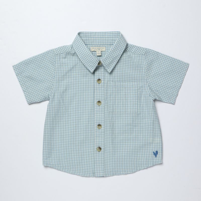 Pink Chicken Jack Shirt in Light Blue Gingham