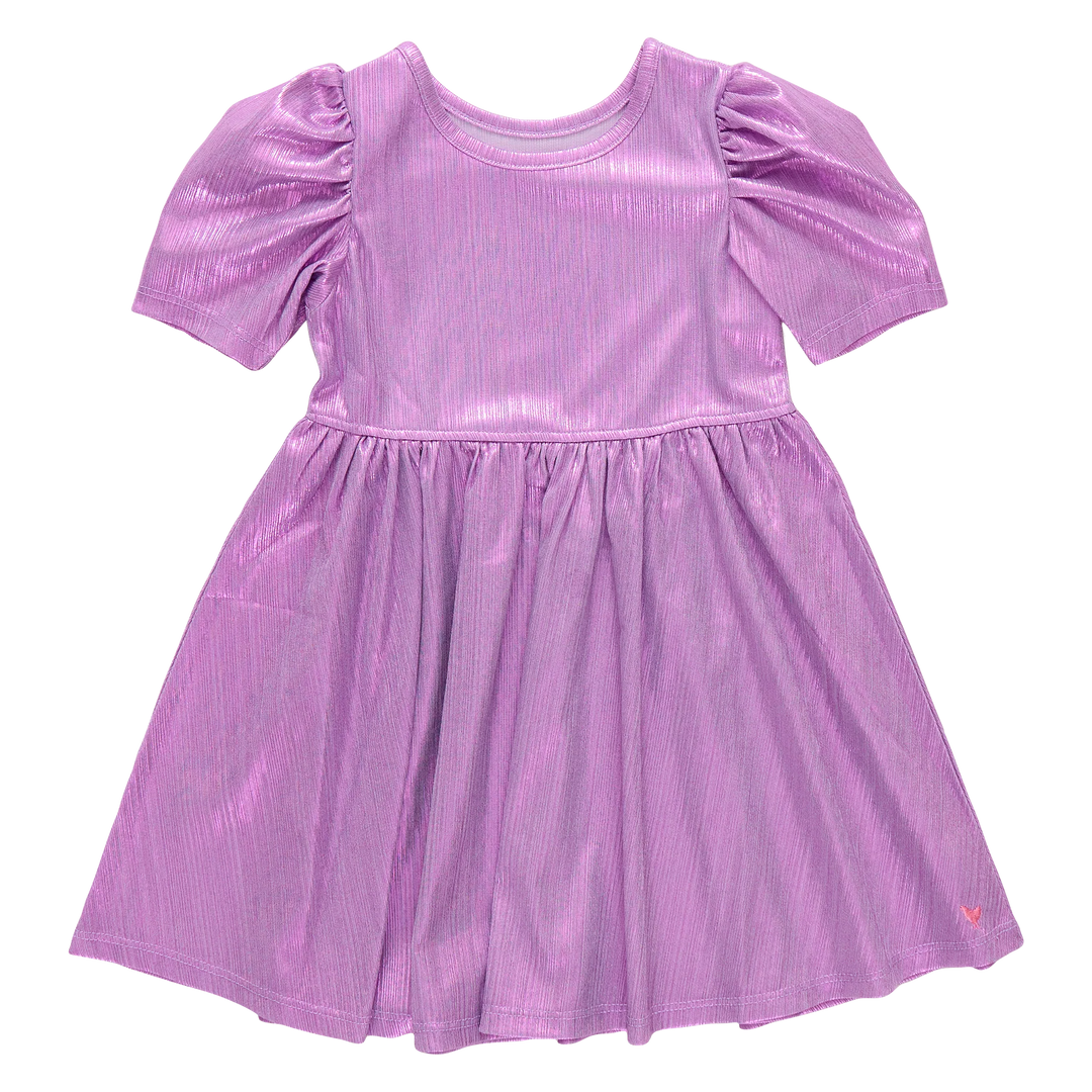 Pink Chicken Lame Laurie Dress in Lavender (size 2-6)